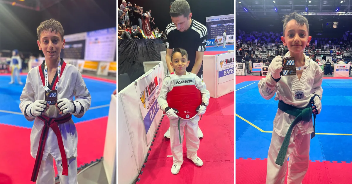Eine junge Black-Tiger-Sportlerin mit Medaillen bei den Bavaria Open 2024