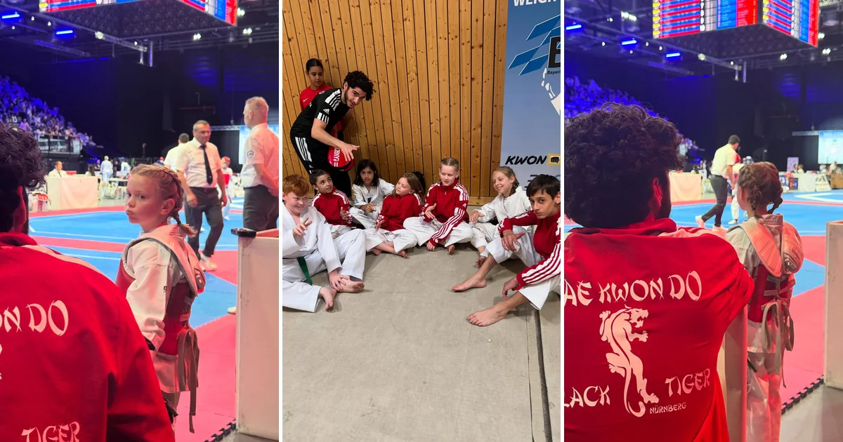 Nachwuchssportler und Betreuer von Black Tiger bei den Bavaria Open 2025