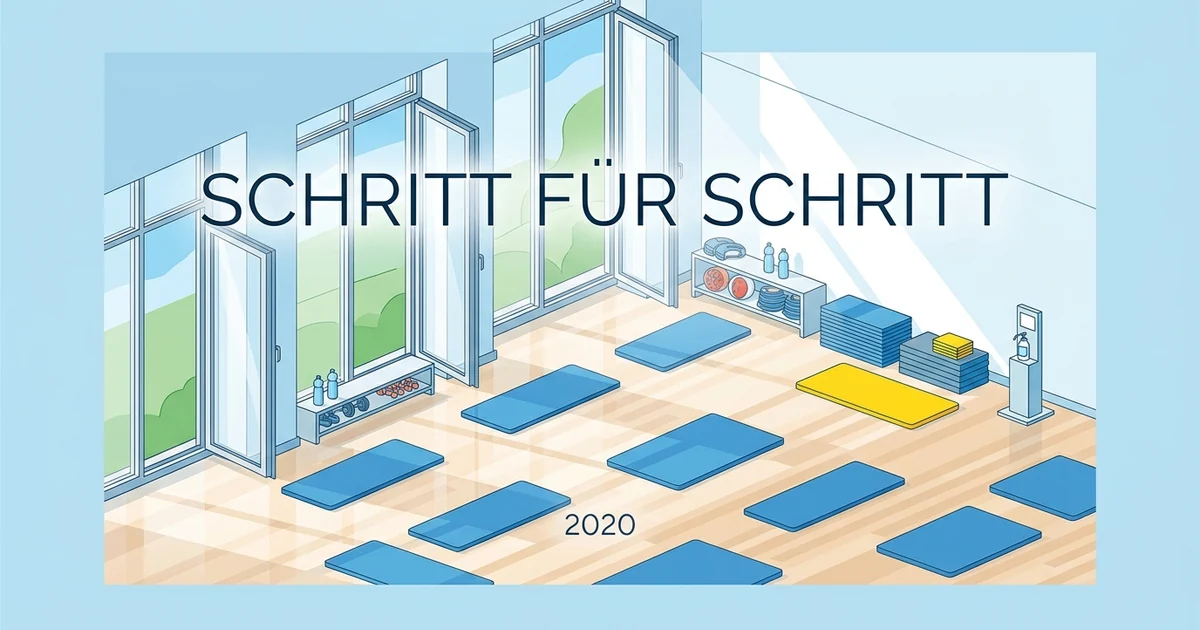 Symbolische Illustration zur Corona-Chronik: Juni 2020: Erste Schritte zurück zum Training.