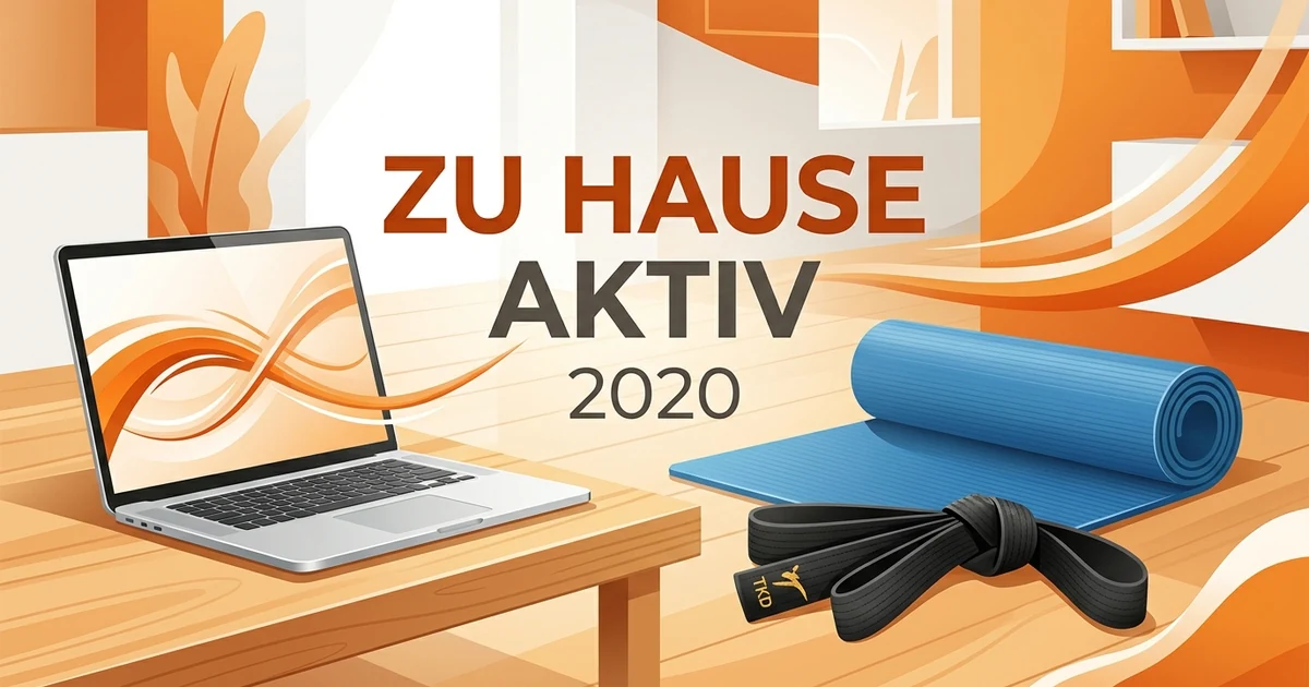 Symbolische Illustration zur Corona-Chronik: Die Pause dauert an: Training zu Hause mit der DTU.
