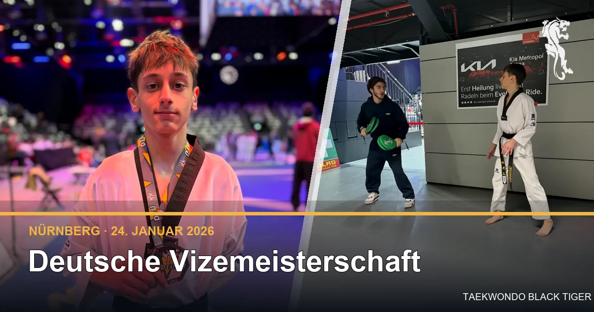 Renato Penha Martins mit Silbermedaille und beim Aufwärmen zur Deutschen Meisterschaft 2026