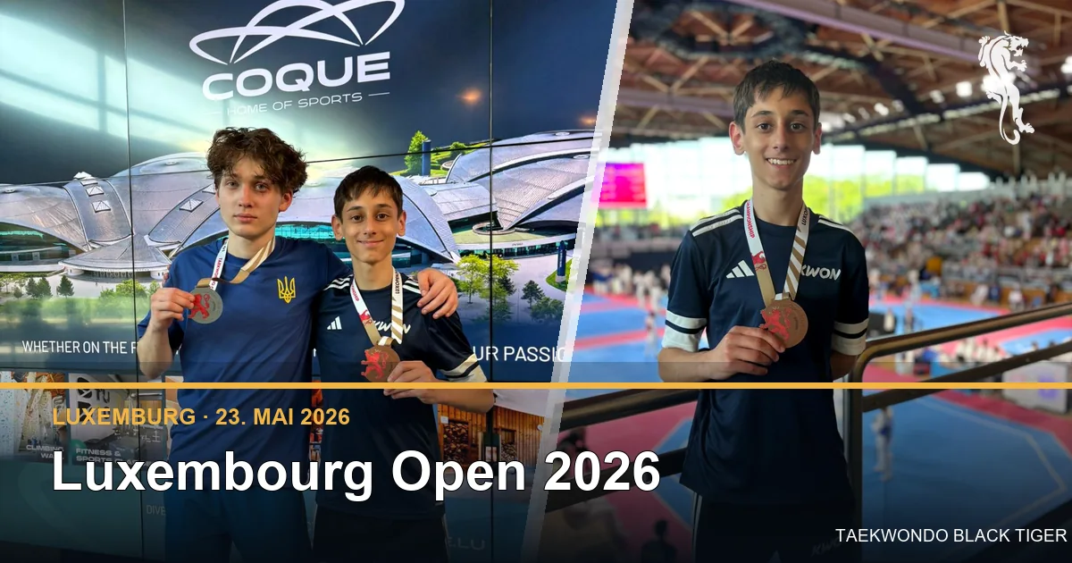 Emil Bovsunovskyi und Renato Penha Martins mit ihren Medaillen bei den Luxembourg Open 2026